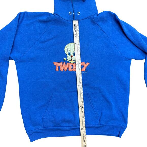Tweety Bird Hoodie Vintage 90s Size XL Fruit of the Loom USA Warner Brothers - Picture 5 of 8